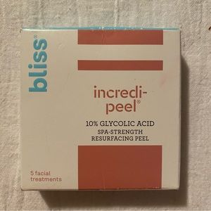Bliss Incredi-Peel 10% Glycolic Acid Spa Strength Resurfacing Peel 5 Facials